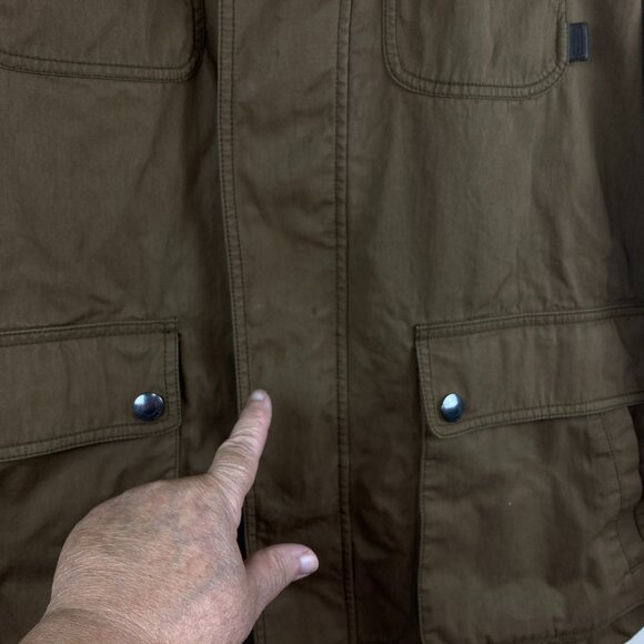 COACH Designer Men XXL Brown Lined Chore Barn Field Ranch Coat Jacket - Picture 6 of 7